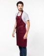 KARIBAN Schürze aus Baumwollpolyester ohne Tasche Schürze personalisierbar