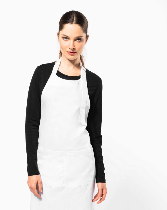 KARIBAN Bei hohen Temperaturen waschbare Schürze aus Baumwollpolyester Schürze personalisierbar