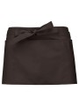 KARIBAN Tablier polycoton court chocolat personnalisable