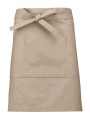 KARIBAN Tablier coton mi-long calvi beige personnalisable