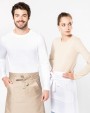 KARIBAN Mittellange Baumwollpolyesterschürze Schürze personalisierbar