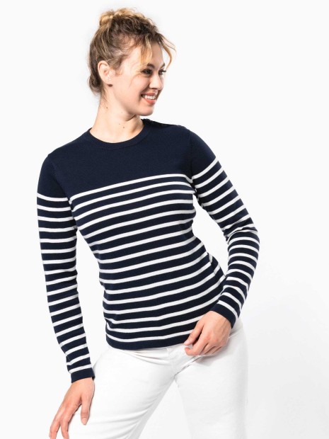 Pulls à personnaliser KARIBAN Pull marin femme 