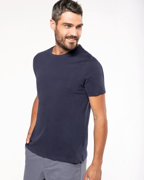 T-shirt KARIBAN Vintage heren-t-shirt met korte mouwen voor bedrukking &amp; borduring