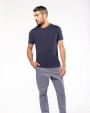 T-shirt KARIBAN Vintage heren-t-shirt met korte mouwen voor bedrukking &amp; borduring