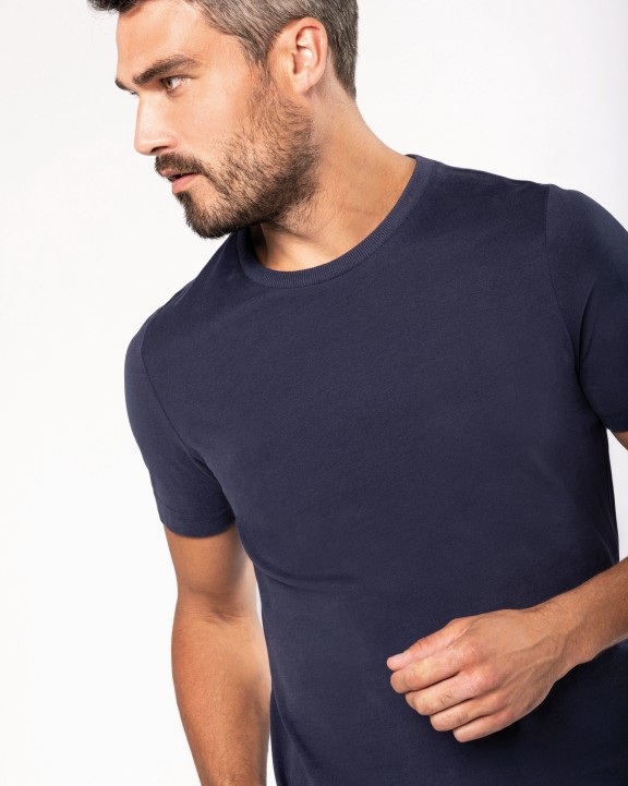 T-shirt KARIBAN Vintage heren-t-shirt met korte mouwen voor bedrukking &amp; borduring