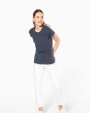T-shirt KARIBAN Vintage dames-t-shirt met korte mouwen voor bedrukking &amp; borduring