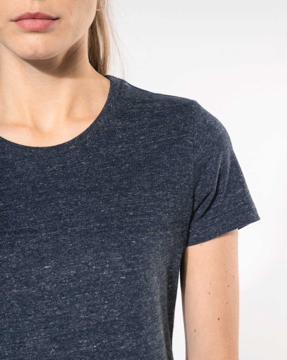 T-shirt KARIBAN Vintage dames-t-shirt met korte mouwen voor bedrukking &amp; borduring