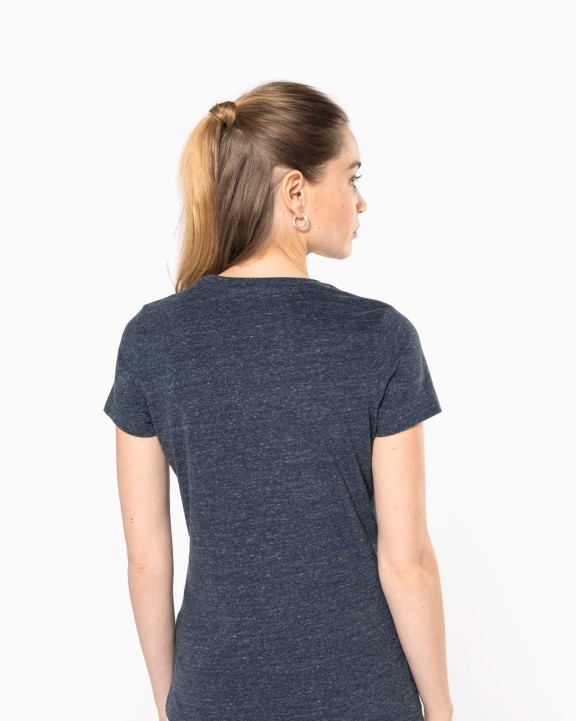 T-shirt KARIBAN Vintage dames-t-shirt met korte mouwen voor bedrukking &amp; borduring
