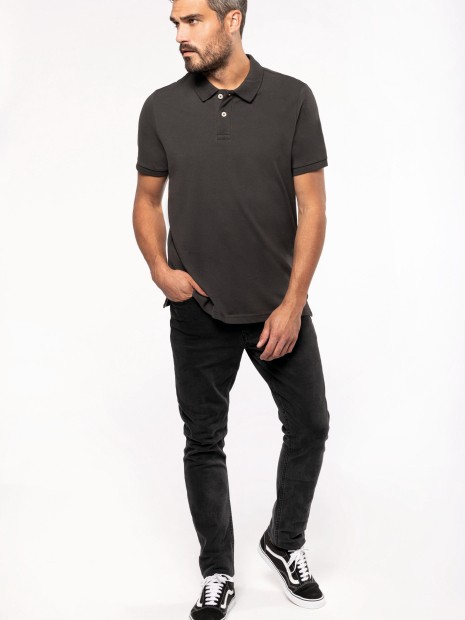 Polos à personnaliser KARIBAN Polo vintage manches courtes homme 