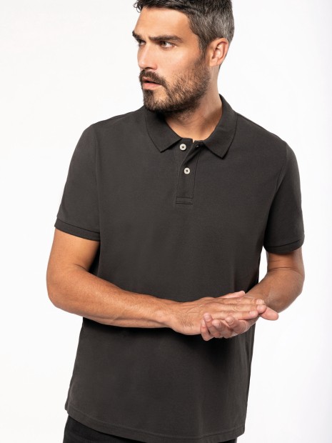 Polos à personnaliser KARIBAN Polo vintage manches courtes homme 