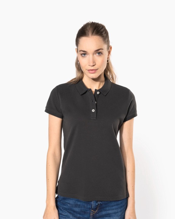 Poloshirt KARIBAN Vintage damespolo met korte mouwen voor bedrukking &amp; borduring
