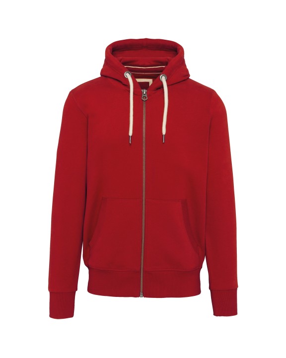 Sweat-shirt personnalisable KARIBAN Sweat-shirt vintage zippé à capuche homme