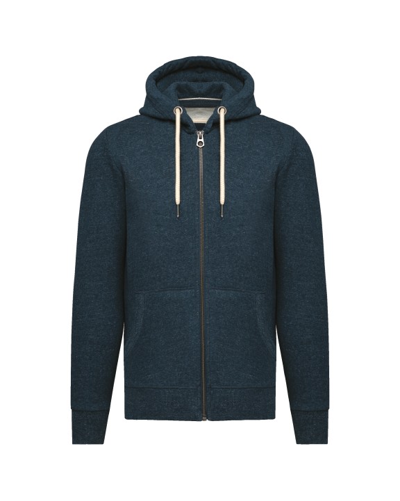 Sweat-shirt personnalisable KARIBAN Sweat-shirt vintage zippé à capuche homme