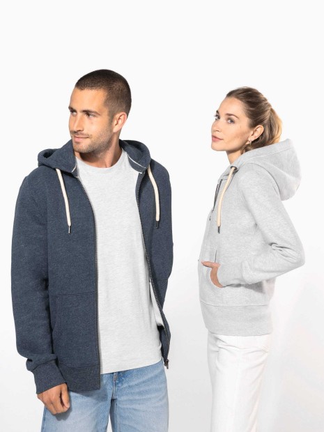 Sweat-shirts à personnaliser KARIBAN Sweat-shirt vintage zippé à capuche homme 