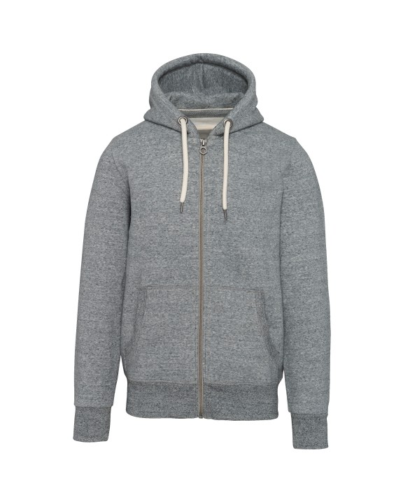 Sweat-shirt personnalisable KARIBAN Sweat-shirt vintage zippé à capuche homme