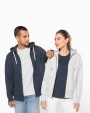 Sweat-shirt personnalisable KARIBAN Sweat-shirt vintage zippé à capuche femme