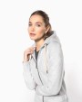Sweat-shirt personnalisable KARIBAN Sweat-shirt vintage zippé à capuche femme