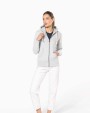 Sweat-shirt personnalisable KARIBAN Sweat-shirt vintage zippé à capuche femme