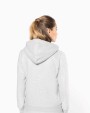 Sweat-shirt personnalisable KARIBAN Sweat-shirt vintage zippé à capuche femme