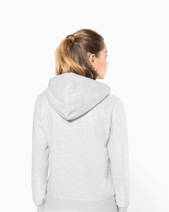 Sweat-shirt personnalisable KARIBAN Sweat-shirt vintage zippé à capuche femme