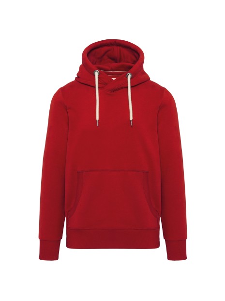 KARIBAN Sweat-shirt capuche homme vintage dark red personnalisable