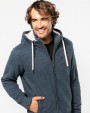 Veste personnalisable KARIBAN Veste vintage molleton doublée sherpa homme
