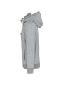 KARIBAN Veste vintage molleton doublée sherpa homme slub grey heather personnalisable