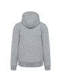 KARIBAN Veste vintage molleton doublée sherpa homme slub grey heather personnalisable