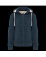 KARIBAN Vintage Fleecejacke mit Sherpa-Futter Jacke personalisierbar