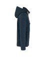 KARIBAN Vintage Fleecejacke mit Sherpa-Futter Jacke personalisierbar