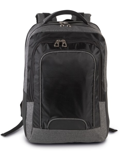 KIMOOD Sac à dos ordinateur business dark grey heather / black personnalisable