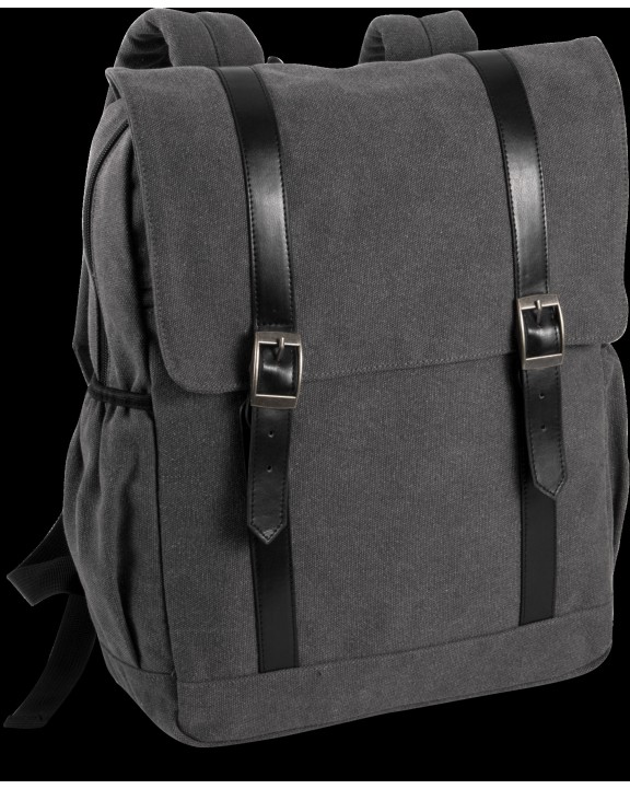Tas & zak KIMOOD Rugzak van canvas met klep voor bedrukking &amp; borduring