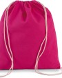KIMOOD Kleiner Rucksack aus Bio-Baumwolle mit Kordeln Tasche personalisierbar