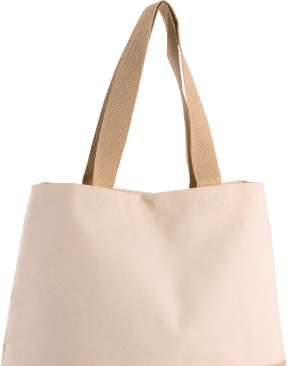 Tote bag KIMOOD Shopper van jute- & katoencanvas voor bedrukking &amp; borduring
