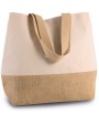 Tote bag KIMOOD Shopper van jute- & katoencanvas voor bedrukking &amp; borduring
