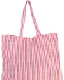 Tote bag KIMOOD Gestreepte shopper van juco voor bedrukking &amp; borduring