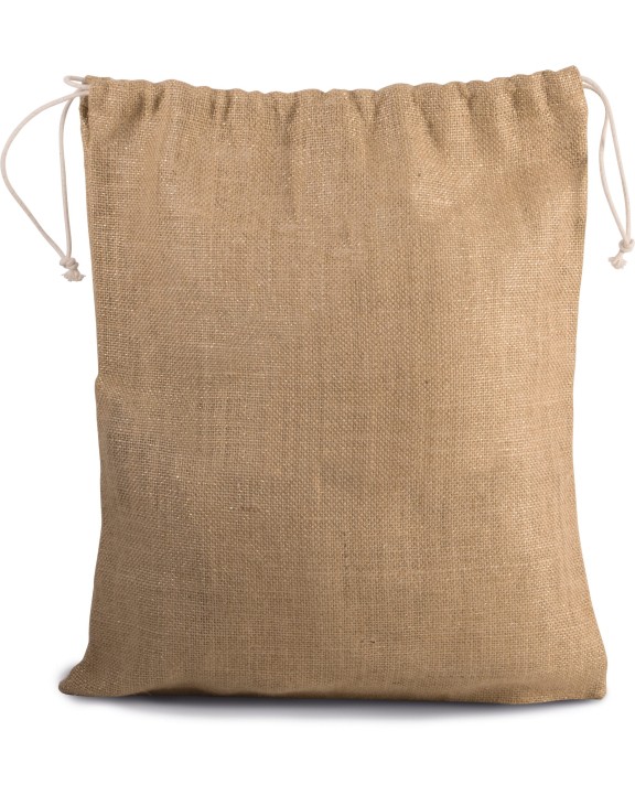 Sac & bagagerie personnalisable KIMOOD Sac en toile de jute avec cordelettes