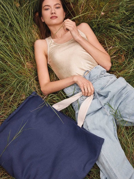 Sacs & Bagagerie à personnaliser KIMOOD Grand sac de shopping fourre-tout esprit rustique 