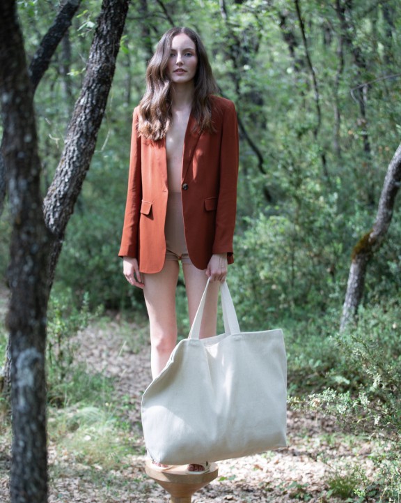 Sac & bagagerie personnalisable KIMOOD Grand sac de shopping fourre-tout esprit rustique
