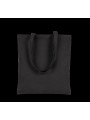 KIMOOD Sac shopping classique coton bio noir personnalisable