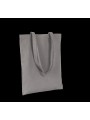 KIMOOD Sac shopping classique coton bio gris metal personnalisable