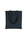 KIMOOD Sac shopping classique coton bio Blue Navy personnalisable