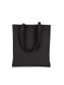 KIMOOD Sac shopping classique coton bio noir personnalisable
