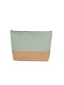KIMOOD Pochette en toiles de coton et jute sage / natural personnalisable