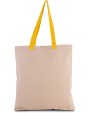 Tote bag KIMOOD Platte shopper van canvas met contrasterend hengsel voor bedrukking &amp; borduring