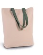 Tote bag personnalisable KIMOOD Sac shopping à soufflet avec poignées contrastées