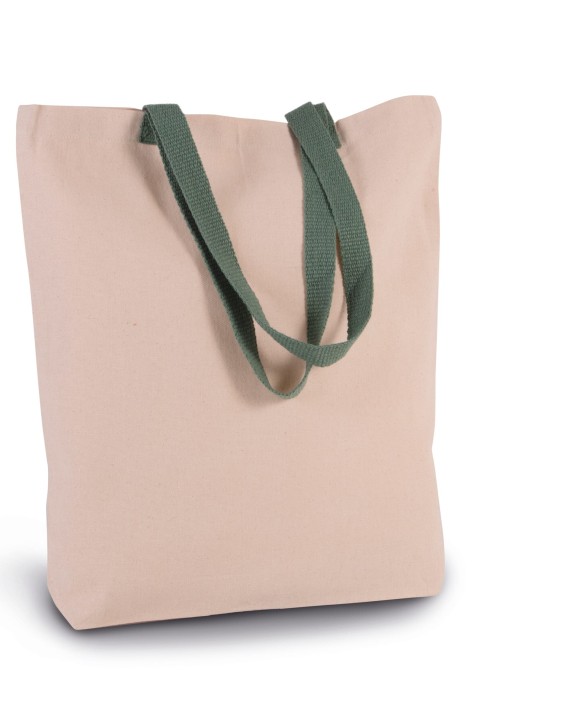 Tote bag personnalisable KIMOOD Sac shopping à soufflet avec poignées contrastées