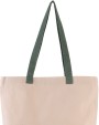 Tote bag personnalisable KIMOOD Sac shopping à soufflet avec poignées contrastées