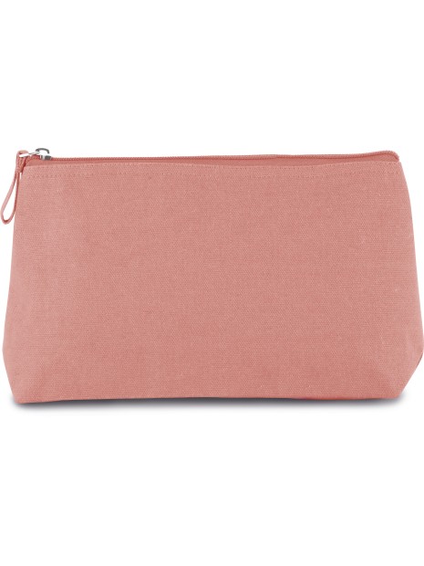 KIMOOD Trousse de toilette en coton dusty pink personnalisable