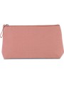 KIMOOD Trousse de toilette en coton dusty pink personnalisable